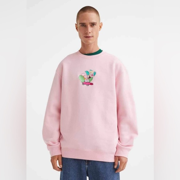 H&M Other - H&M - Men's Relaxed Fit Simpson Sweatshirt - Pink. Size: XXL. NWT